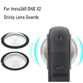 2 бр. Лепкави предпазители за обективи за Insta 360 ONE X2 Dual-Lens 360 Mod For Insta 360 ONE X2 Аксесоари за протектор Нови