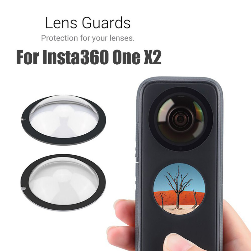2 бр. Лепкави предпазители за обективи за Insta 360 ONE X2 Dual-Lens 360 Mod For Insta 360 ONE X2 Аксесоари за протектор Нови