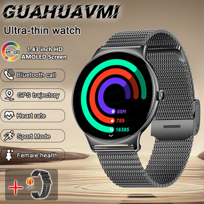 2024. Novi ultratanki izdržljivi GPS pametni sat za žene 466*466 zaslon otkucaji srca krvni tlak Bluetooth poziv zdravlje pametni sat dama