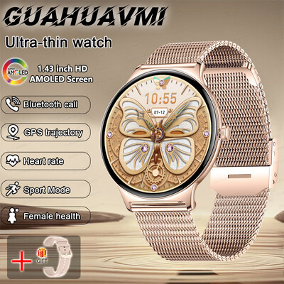 2024. Novi ultratanki izdržljivi GPS pametni sat za žene 466*466 zaslon otkucaji srca krvni tlak Bluetooth poziv zdravlje pametni sat dama