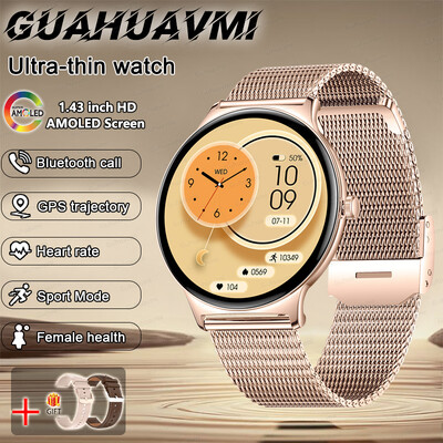 2024. Novi ultratanki izdržljivi GPS pametni sat za žene 466*466 zaslon otkucaji srca krvni tlak Bluetooth poziv zdravlje pametni sat dama