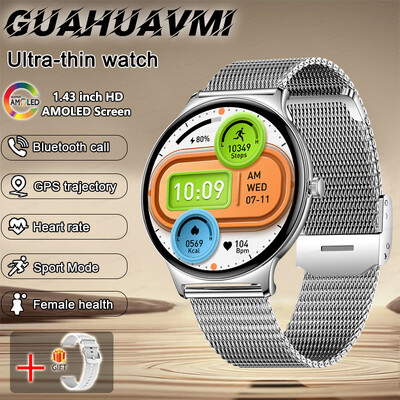 2024. Novi ultratanki izdržljivi GPS pametni sat za žene 466*466 zaslon otkucaji srca krvni tlak Bluetooth poziv zdravlje pametni sat dama