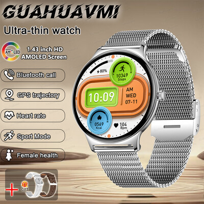 2024. Novi ultratanki izdržljivi GPS pametni sat za žene 466*466 zaslon otkucaji srca krvni tlak Bluetooth poziv zdravlje pametni sat dama