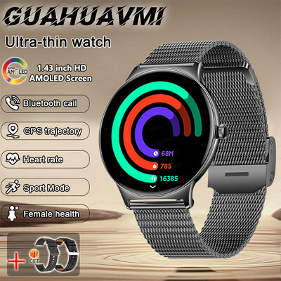 2024. Novi ultratanki izdržljivi GPS pametni sat za žene 466*466 zaslon otkucaji srca krvni tlak Bluetooth poziv zdravlje pametni sat dama