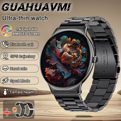 2024. Novi ultratanki izdržljivi GPS pametni sat za žene 466*466 zaslon otkucaji srca krvni tlak Bluetooth poziv zdravlje pametni sat dama