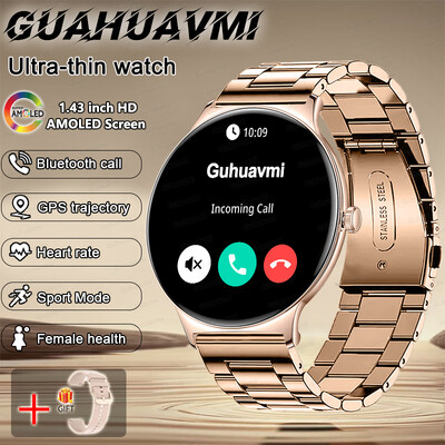 2024. Novi ultratanki izdržljivi GPS pametni sat za žene 466*466 zaslon otkucaji srca krvni tlak Bluetooth poziv zdravlje pametni sat dama