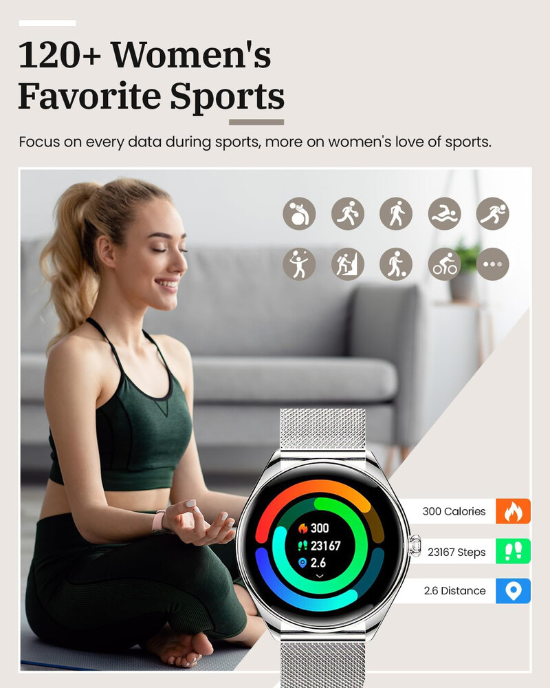 2024. Novi ultratanki ručni sat za Xiaomi žene pametni sat za muškarce Full Touch Sport fitness satovi BT Call digitalni pametni sat