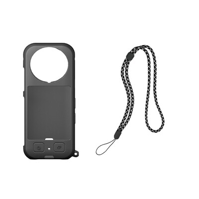 Insta360 X3 Body Silikonska zaštitna torbica s užetom protiv gubitka Podesivi sigurnosni remen za ručni zglob Štitnici za objektiv Kapa Dodatna oprema