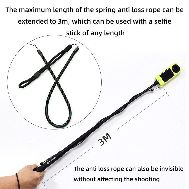 Insta360 X3 Body Silikonska zaštitna torbica s užetom protiv gubitka Podesivi sigurnosni remen za ručni zglob Štitnici za objektiv Kapa Dodatna oprema