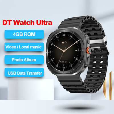 2024 DT Watch Ultra 7 Pametni sat USB prijenos podataka 4 GB 3D Vision TWS Muški pametni sat Ženski Bluetooth poziv Bežično punjenje