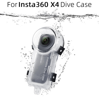 Калъф за гмуркане за Insta360 X4 Водоустойчив капак на корпуса за Insta360 X4 Невидим калъф за гмуркане Под вода 50M Аксесоари за гмуркане