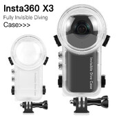 Калъф за гмуркане за Insta360 X3 Водоустойчив капак на корпуса Подводен протектор Напълно невидим аксесоари за камера за гмуркане