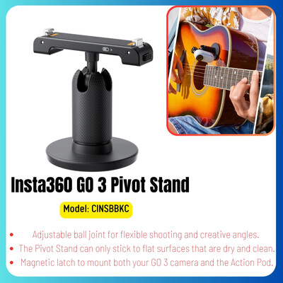 Insta360 GO 3S Основа на въртяща се стойка Магнитна закопчалка Монтаж 1/4'' точка за монтаж GO3S Оригинален аксесоар
