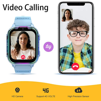 2024 Νέα SIM 4G Kids Smart Watch Τοποθεσία Ιστορικού GPS Εμφάνιση κάμερας βίντεο κλήσης HD SOS Αδιάβροχο Παιδικό ρολόι παρακολούθησης LBS