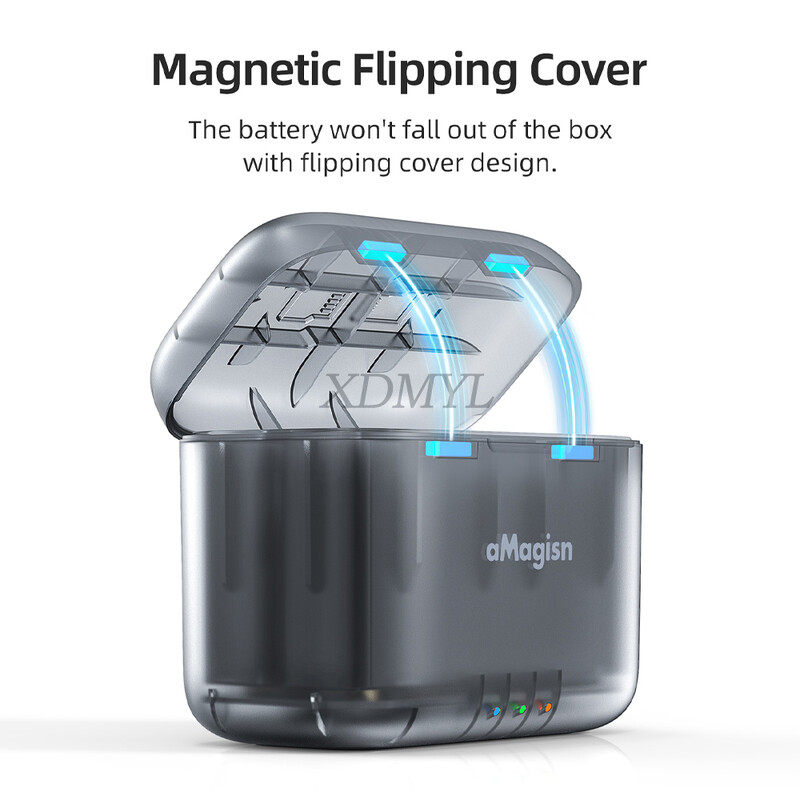 Čvorište punjača za baterije s dvostrukim punjenjem za Insta360 X4 s utorima za Misro SD karticu, torbica za punjenje baterije, dodatna oprema za fotoaparat