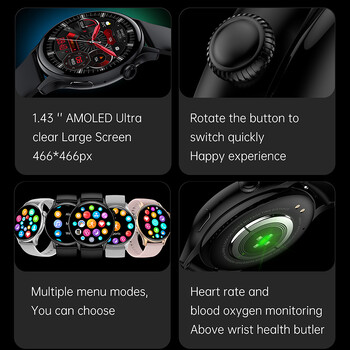 Smartwatch Γυναικείο 2024 466*466 AMOLED Οθόνη HD 1,43\