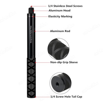 Invisible Extended Edition Selfie Stick Scalable Monopod for Insta 360 X2 X3 X4 Accessories for GoPro 12 11 10 9 8 Stick Tripod