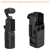 Skirta DJI Osmo Pocket 3 Adapter Fiksuoto dėklo rėmo Suderinamam kuprinės laikikliui Dviračio laikikliui Fotoaparatui Gimbalo laikiklio laikiklio priedai