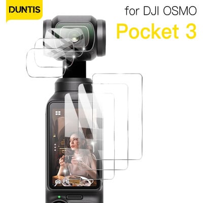 9H HD edzett üveg DJI OSMO Pocket 3 képernyővédő fólia DJI Pocket 3 gimbal kamera lencsevédő üvegtartozékokhoz