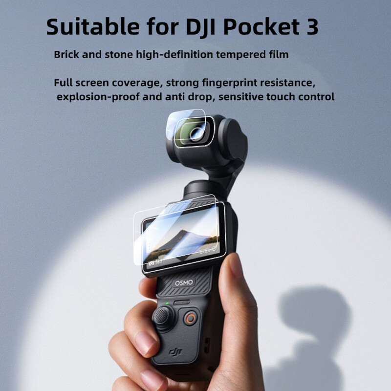 Sticlă securizată HD 9H pentru DJI OSMO Pocket 3 Protector de ecran pentru DJI Pocket 3 Gimbal Lentila camerei de protecție Accesorii din sticlă