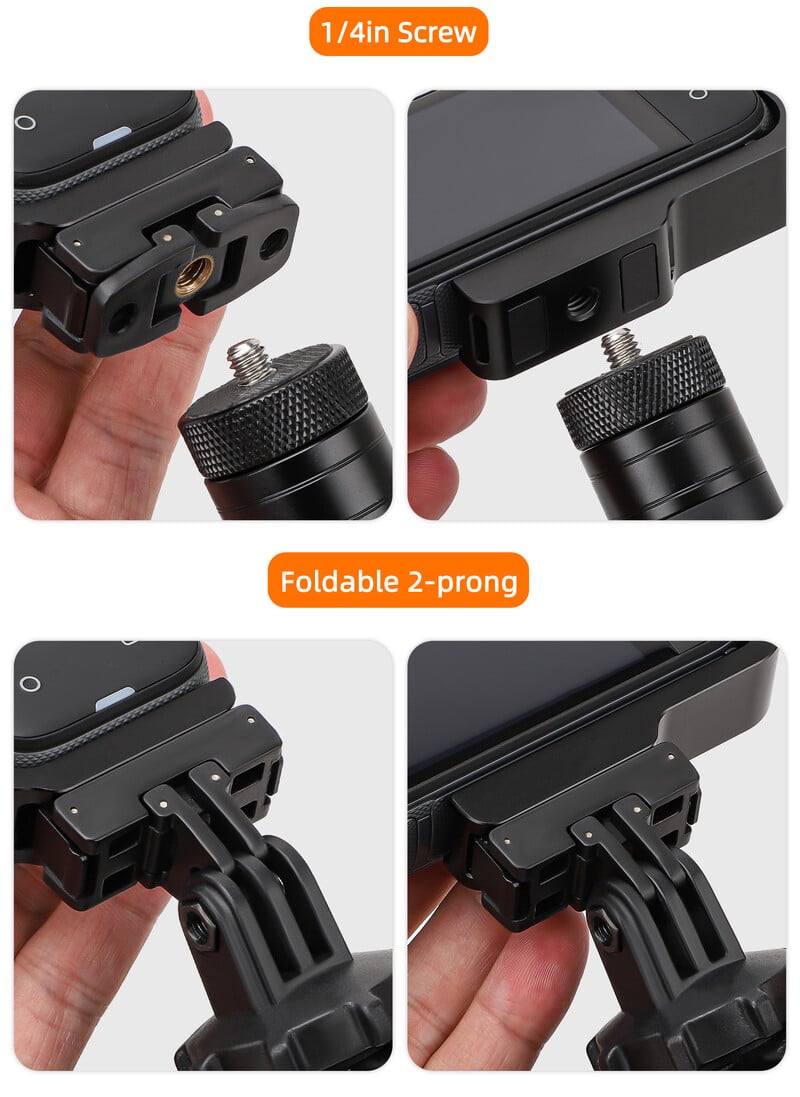 Magnetski nosač za Insta360 X4 s magnetskim adapterom u obliku slova L, vodoravni, okomiti, dodatak za brzo otpuštanje od aluminijske legure