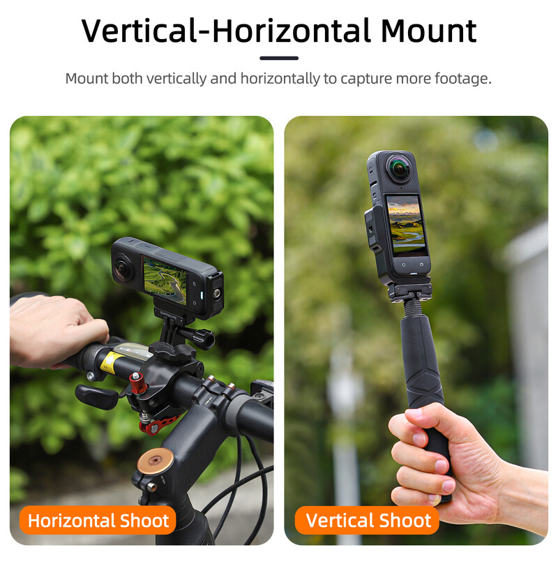 Magnetski nosač za Insta360 X4 s magnetskim adapterom u obliku slova L, vodoravni, okomiti, dodatak za brzo otpuštanje od aluminijske legure