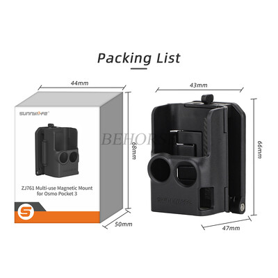 Sunnylife за DJI Osmo Pocket 3 с магнитна скоба за монтиране на основата, регулируем ъгъл, многофункционална настолна основа, аксесоари за камера