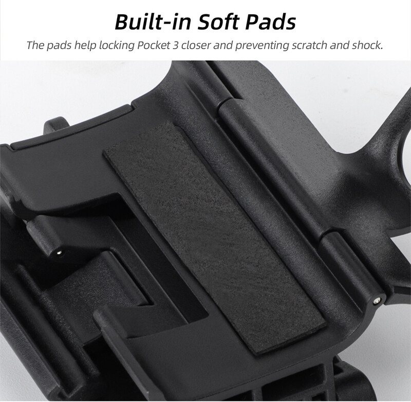 Sunnylife за DJI Osmo Pocket 3 с магнитна скоба за монтиране на основата, регулируем ъгъл, многофункционална настолна основа, аксесоари за камера