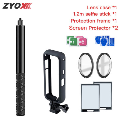 Selfie Stick pentru Insta360 X3 Husa de protecție a lentilei pentru Insta360 X3 Accesorii Protector pentru ecran Film Geanta de depozitare Husa din silicon