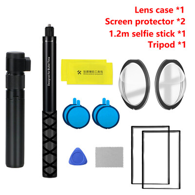 Selfie štap za Insta360 X3 Zaštitna maska za objektiv za Insta360 X3 Dodaci Zaštitna folija Zaštitna folija Torba za pohranu Silikonska torbica