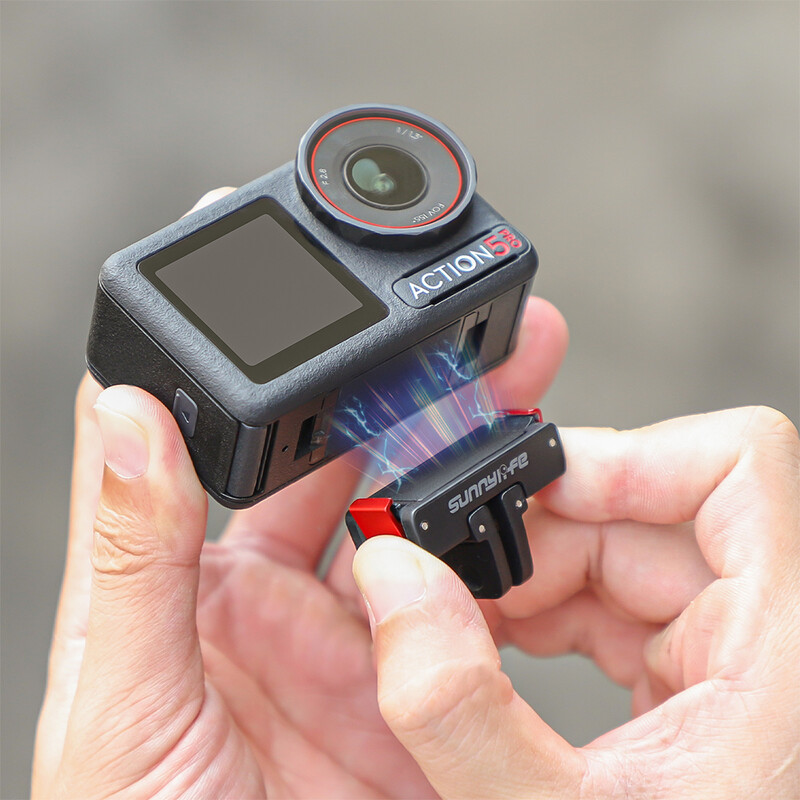 Магнитна стойка за адаптер за DJI Osmo Action 5 Pro 4 3 Сгъваема стойка за бързо освобождаване Основа на камерата Адаптер за статив Аксесоари