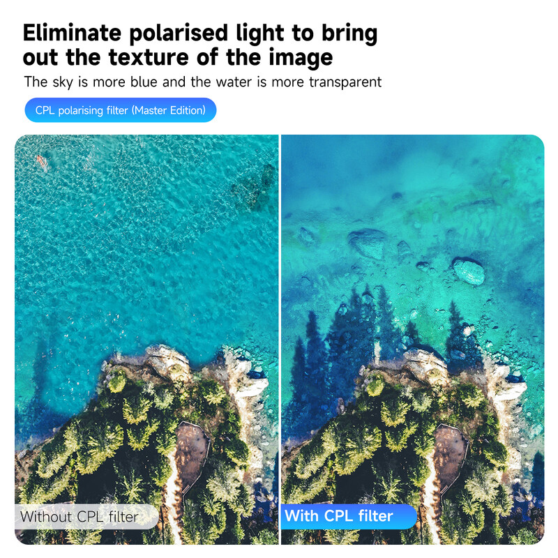 TELESIN CPL ND8 ND16 ND32 Комплект обективи Рамка от алуминиева сплав за DJI OSMO Action 3 4 5pro ND CPL филтър Аксесоари за екшън камера