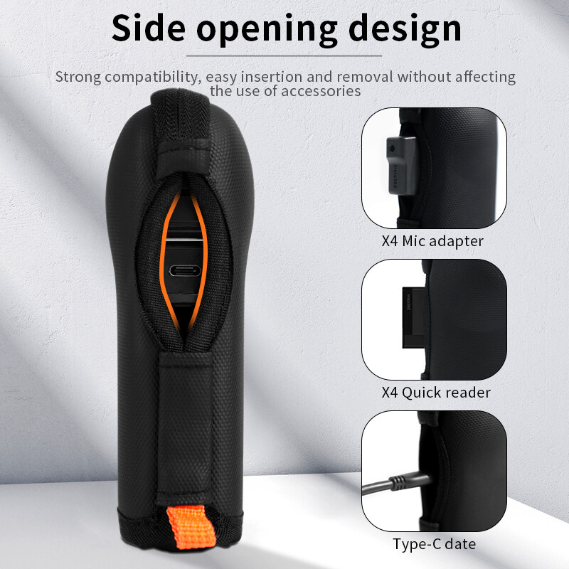 Mini ümbris Insta360 X4 ekraanikaitsega spordikaamerale kaasaskantav kaitseümbris kott Insta 360 X4 tarvikute jaoks