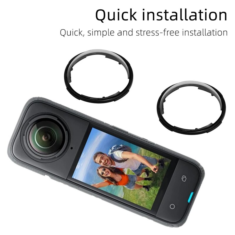 Предпазна капачка за обектив за компютър за Insta360 X4 против надраскване Капак от закалено стъкло за обектив Въртящ се оптичен протектор за аксесоари за Insta 360 X4