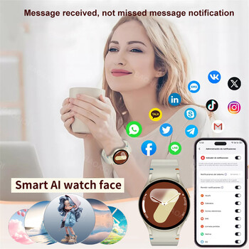 2025 Fashion Galaxy Watch 7 Smart Watch Γυναικείο Ρολόι με οθόνη AMOLED Κλήση Bluetooth Sport Fitness Tracker Heart Rate Smartwatch Men