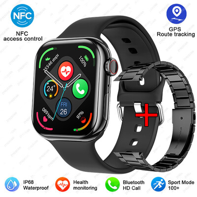 2024 GPS pametni sat Ženske serije 10 Zaslon Bluetooth Poziv Otkucaji srca Krvni tlak Muški pametni sat za Apple Watch IWO Watch 9
