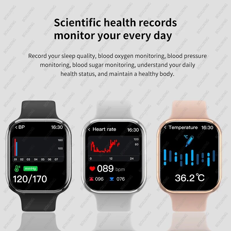 2024 GPS pametni sat Ženske serije 10 Zaslon Bluetooth Poziv Otkucaji srca Krvni tlak Muški pametni sat za Apple Watch IWO Watch 9