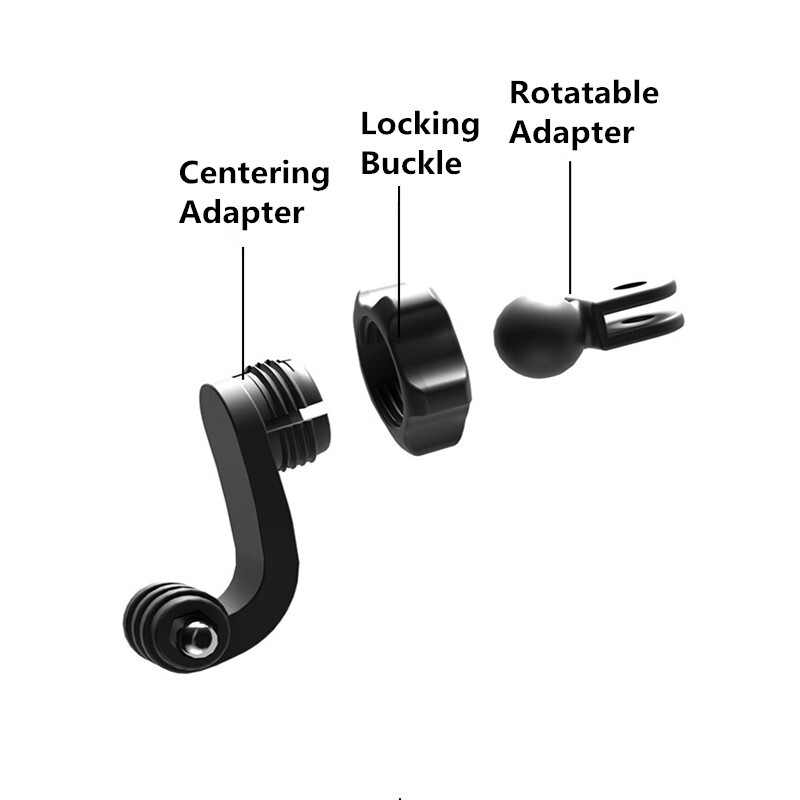 Adapter za 360 rotirajući vertikalni nosač za GoPro Hero13 12 11 10 DJI motociklistička kaciga, stalak za bradu, nosač, držač, dodaci za kameru