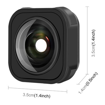 Go Pro 13 Max Lens Mod Fov 155° širokokutna leća 5M vodootporna leća protiv podrhtavanja za Gopro Hero 12 11 9 crni dodaci za fotoaparate