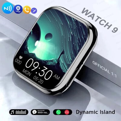 2024 AMOLED 2,05 hüvelykes HD képernyős okosóra női 8-as sorozat egyéni számlappal 500+ vezeték nélküli töltő férfi okosóra Apple Watch IW9 IW8-hoz