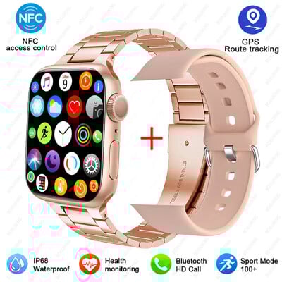 2024 AMOLED 2.05" HD zaslon Pametni sat Ženske serije 8 Custom Dial 500+ bežično punjenje Muški pametni sat za Apple Watch IW9 IW8