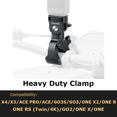 100% originaal Insta360 raskeveokite klamber – mootorratta tarvikud ühilduvad X3/X4/ACE/ACE PRO/GO3S/GO3/ONE X2/ONE RS 4K-ga