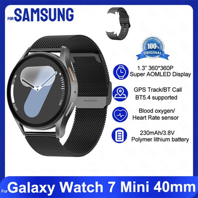 2024 m. naujas „Galaxy Smart Watch 7 Mini Women“ daugiafunkcis sportinis AMOLED ekranas, kūno rengybos stebėjimo priemonė, sveikas moterų išmanusis laikrodis, skirtas „Samsung“