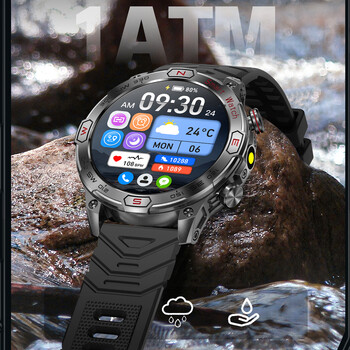 2024 Νέο Real AMOLED Smart Watch Men 450 mAh Battery Fitness Tracker IP68 Αδιάβροχο Smartwatch Bluetooth Call για Huawei Xiaomi