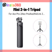 Insta360 Mini 2-u-1 stativ Selfie štap Monopod Grip za Insta 360 X4 GO 3S X3 Link 2 Ace Pro 2 Originalni dodaci