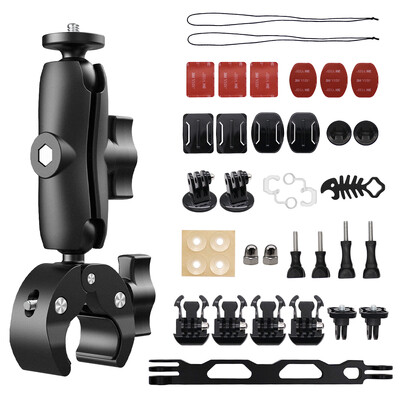 38 viename motociklo priedų tvirtinimo rinkinio rinkinys, skirtas Insta360 ONE X2 X3 ONE X ONE R, skirtas RS kameroms Motociklo tvirtinimo komplektas