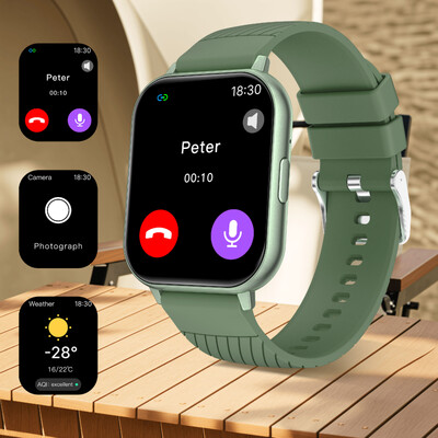 2024 Pametni sat Bluetooth Podsjetnik na poruke za poziv 240 * 284 HD 1,83 inča Veliki zaslon Snimanje vježbi Praćenje krvnog tlaka S