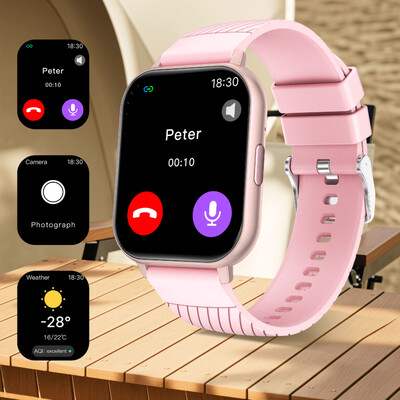 2024 Pametni sat Bluetooth Podsjetnik na poruke za poziv 240 * 284 HD 1,83 inča Veliki zaslon Snimanje vježbi Praćenje krvnog tlaka S