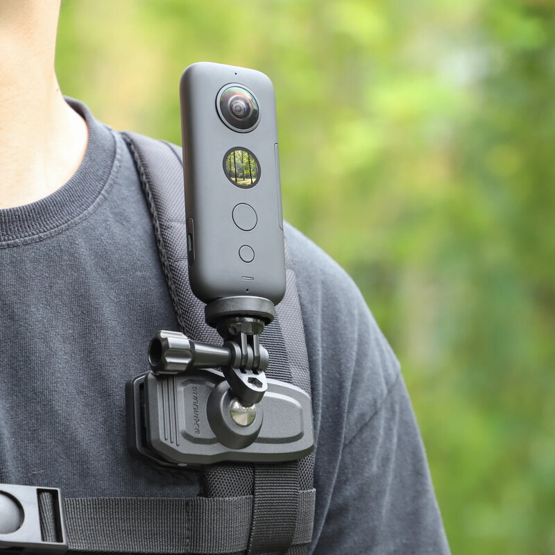 Magnetinis kuprinės segtukas, skirtas Insta 360 Go 3 laikiklis, skirtas magnetiniam tvirtinimui veiksmo kameros Action 4 priedams