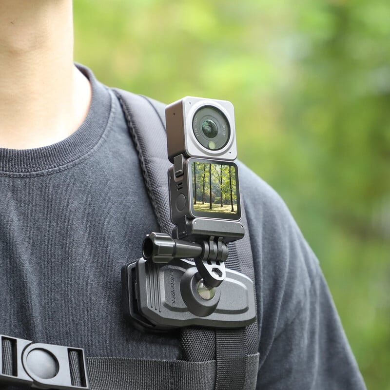 Magnetinis kuprinės segtukas, skirtas Insta 360 Go 3 laikiklis, skirtas magnetiniam tvirtinimui veiksmo kameros Action 4 priedams